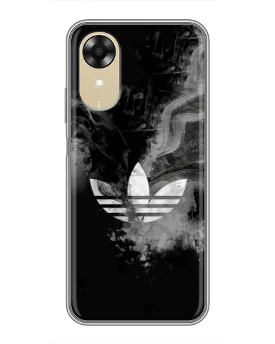 Чехол для OPPO A17k с картинкой «Абстрактный дым Adidas»