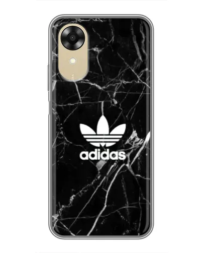 Чехол для OPPO A17k с картинкой «Белый мрамор Adidas»