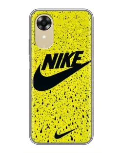 Чехол для OPPO A17k с картинкой «Желтый текстурный Nike»