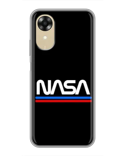 Чехол для OPPO A17k с картинкой «NASA — классика Red Blue» Чехол для OPPO A17k с картинкой «NASA — классика Red Blue»