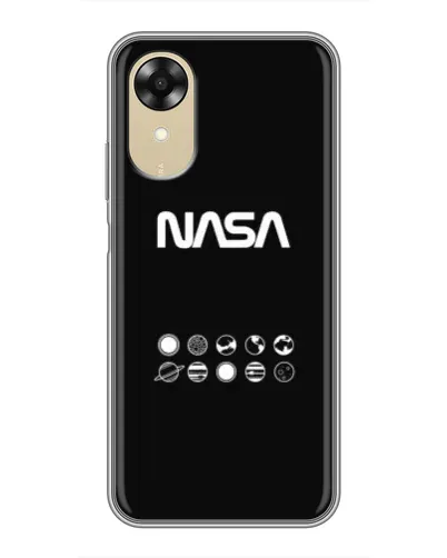 Чехол для OPPO A17k с картинкой «NASA — технический принт» Чехол для OPPO A17k с картинкой «NASA — технический принт»