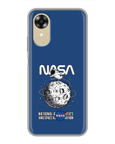 Чехол для OPPO A17k с картинкой «NASA — лунная миссия» Чехол для OPPO A17k с картинкой «NASA — лунная миссия»