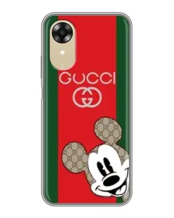 Чохол для OPPO A17k з картинкою «Gucci — смуги та Міккі»