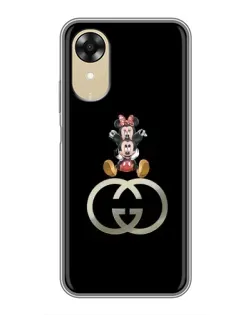 Чохол для OPPO A17k з картинкою «Мінні Маус на лого»