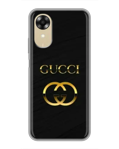 Чехол для OPPO A17k с картинкой «Золотой логотип Gucci» Чехол для OPPO A17k с картинкой «Золотой логотип Gucci»