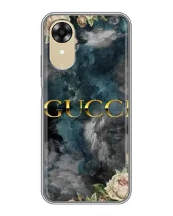 Чохол для OPPO A17k з картинкою «Абстрактні квіти Gucci»