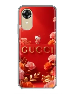 Чохол для OPPO A17k з картинкою «Gucci — золотий сад»