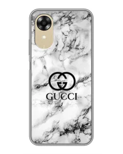 Чохол для OPPO A17k з картинкою «Gucci — мармуровий шик»