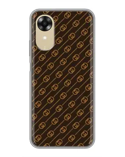 Чохол для OPPO A17k з картинкою «Gucci — золоті діагоналі»