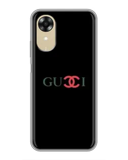 Чохол для OPPO A17k з картинкою «Gucci — червоний градієнт»