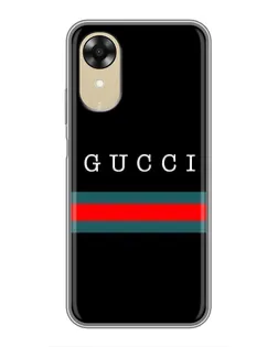 Чохол для OPPO A17k з картинкою «Gucci — червоний пояс»