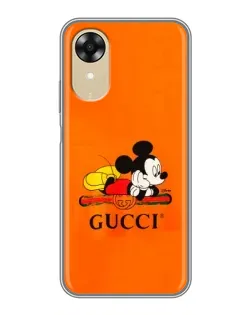 Чохол для OPPO A17k з картинкою «Міккі Маус Gucci — помаранч»