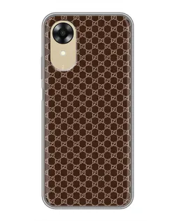 Чохол для OPPO A17k з картинкою «Gucci — шоколадна сітка»