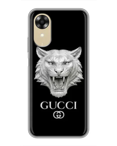Чехол для OPPO A17k с картинкой «Gucci — серебряный лев» Чехол для OPPO A17k с картинкой «Gucci — серебряный лев»