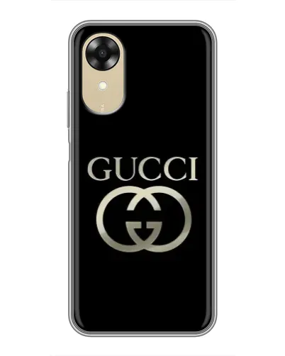 Чехол для OPPO A17k с картинкой «Gucci — золото на черном» Чехол для OPPO A17k с картинкой «Gucci — золото на черном»