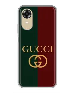 Чохол для OPPO A17k з картинкою «Gucci — темно-зелений градієнт»