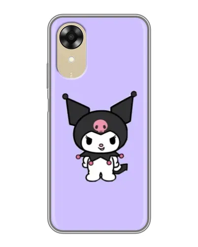 Чехол для OPPO A17k с картинкой «Kuromi — нежный фиолетовый»