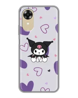 Чехол для OPPO A17k с картинкой «Kuromi и лавандовые сердца» Чехол для OPPO A17k с картинкой «Kuromi и лавандовые сердца»