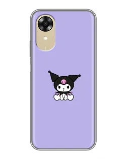 Чехол для OPPO A17k с картинкой «Kuromi — фиолетовый минимализм» Чехол для OPPO A17k с картинкой «Kuromi — фиолетовый минимализм»