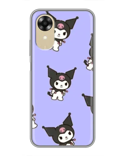 Чехол для OPPO A17k с картинкой «Паттерн с Kuromi»