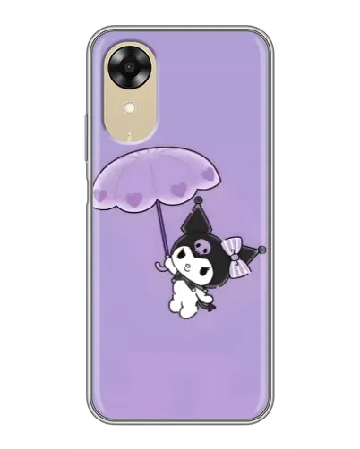 Чехол для OPPO A17k с картинкой «Kuromi с зонтиком»