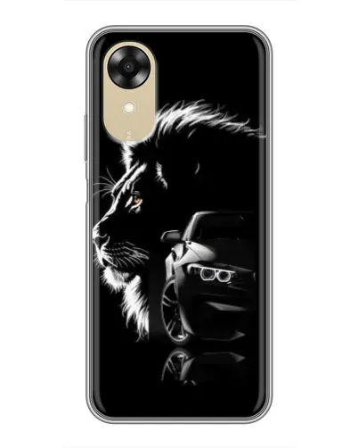 Чехол для OPPO A17k с картинкой «BMW и лев» Чехол для OPPO A17k с картинкой «BMW и лев»