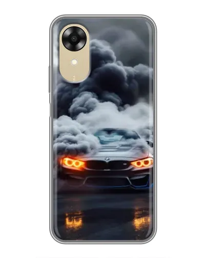 Чехол для OPPO A17k с картинкой «BMW в дыму» Чехол для OPPO A17k с картинкой «BMW в дыму»