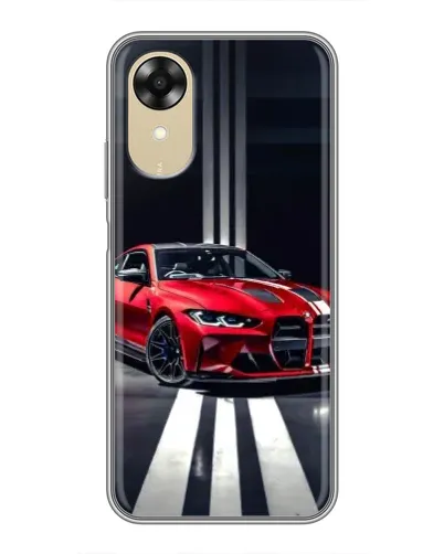 Чехол для OPPO A17k с картинкой «Красная BMW на дороге» Чехол для OPPO A17k с картинкой «Красная BMW на дороге»