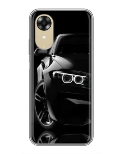 Чехол для OPPO A17k с картинкой «Черная BMW — профиль» Чехол для OPPO A17k с картинкой «Черная BMW — профиль»