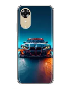 Чехол для OPPO A17k с картинкой «BMW — огни неона» Чехол для OPPO A17k с картинкой «BMW — огни неона»