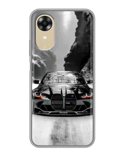 Чехол для OPPO A17k с картинкой «BMW — акварельный дрифт» Чехол для OPPO A17k с картинкой «BMW — акварельный дрифт»