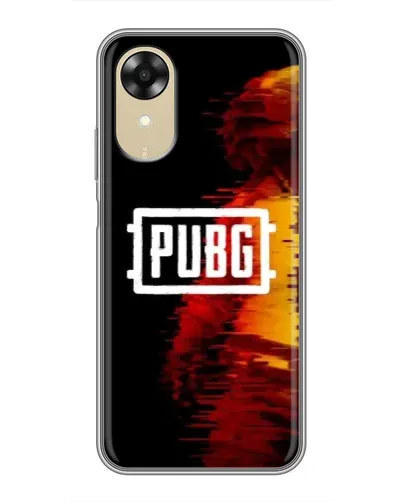 Чохол для OPPO A17k з картинкою «Яскравий логотип PUBG»