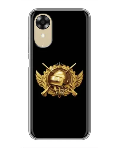 Чохол для OPPO A17k з картинкою «PUBG — помаранчевий градієнт»