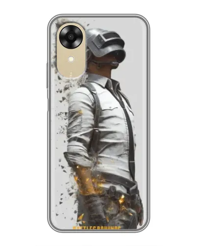 Чохол для OPPO A17k з картинкою «PUBG — боєць у пилу»