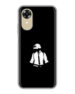 Чохол для OPPO A17k з картинкою «PUBG — білий шолом» Чохол для OPPO A17k з картинкою «PUBG — білий шолом»