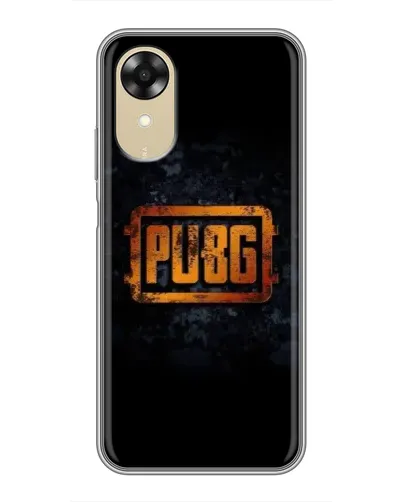 Чохол для OPPO A17k з картинкою «PUBG — золотий логотип»