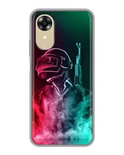 Чохол для OPPO A17k з картинкою «PUBG — вогняний воїн»