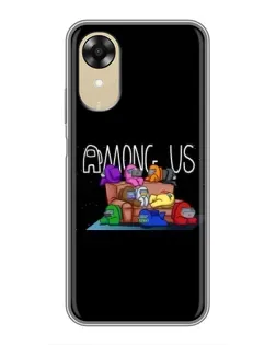 Чохол для OPPO A17k з картинкою «Логотип Among Us»