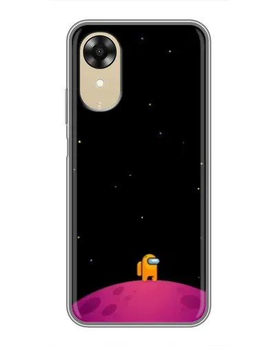 Чохол для OPPO A17k з картинкою «Самотній герой на планеті»