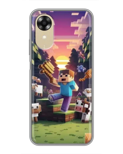 Чехол для OPPO A17k с картинкой «Стив на ферме» Чехол для OPPO A17k с картинкой «Стив на ферме»