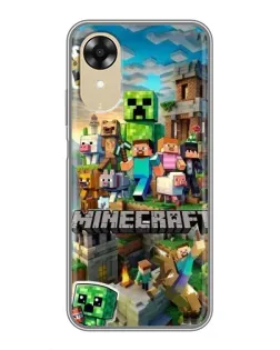 Чохол для OPPO A17k з картинкою «Замок Minecraft»