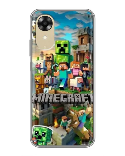 Чехол для OPPO A17k с картинкой «Замок Minecraft» Чехол для OPPO A17k с картинкой «Замок Minecraft»