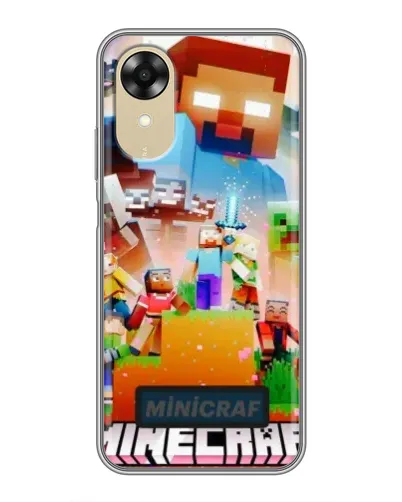 Чехол для OPPO A17k с картинкой «Minecraft герои игры» Чехол для OPPO A17k с картинкой «Minecraft герои игры»