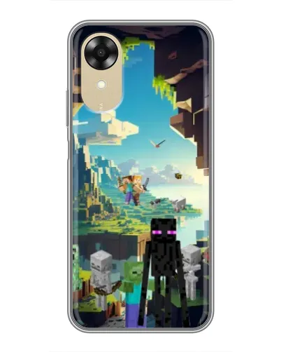 Чехол для OPPO A17k с картинкой «Эндермен в лесу» Чехол для OPPO A17k с картинкой «Эндермен в лесу»