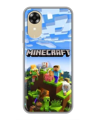 Чехол для OPPO A17k с картинкой «Minecraft классический мир» Чехол для OPPO A17k с картинкой «Minecraft классический мир»
