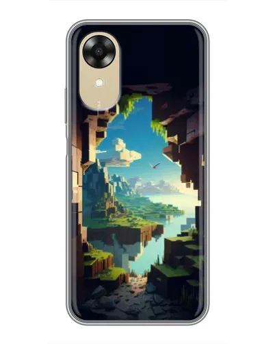 Чехол для OPPO A17k с картинкой «Вид из пещеры» Чехол для OPPO A17k с картинкой «Вид из пещеры»