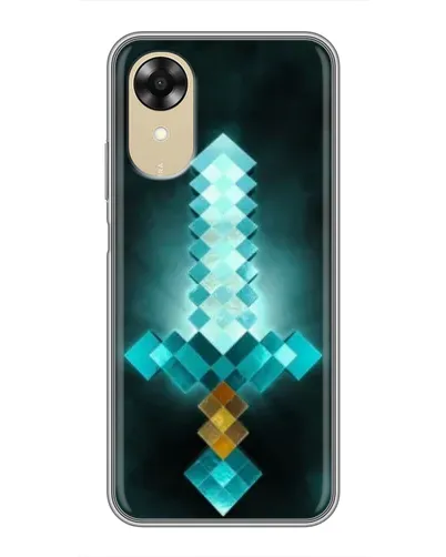 Чехол для OPPO A17k с картинкой «Алмазный меч неон» Чехол для OPPO A17k с картинкой «Алмазный меч неон»