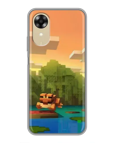 Чехол для OPPO A17k с картинкой «Майнкрафт закат солнца» Чехол для OPPO A17k с картинкой «Майнкрафт закат солнца»