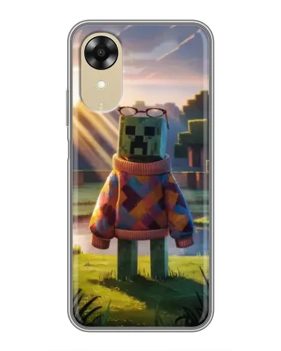 Чехол для OPPO A17k с картинкой «Крипер в свитере» Чехол для OPPO A17k с картинкой «Крипер в свитере»
