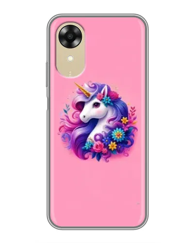 Чехол для OPPO A17k с картинкой «Сказочный единорог»